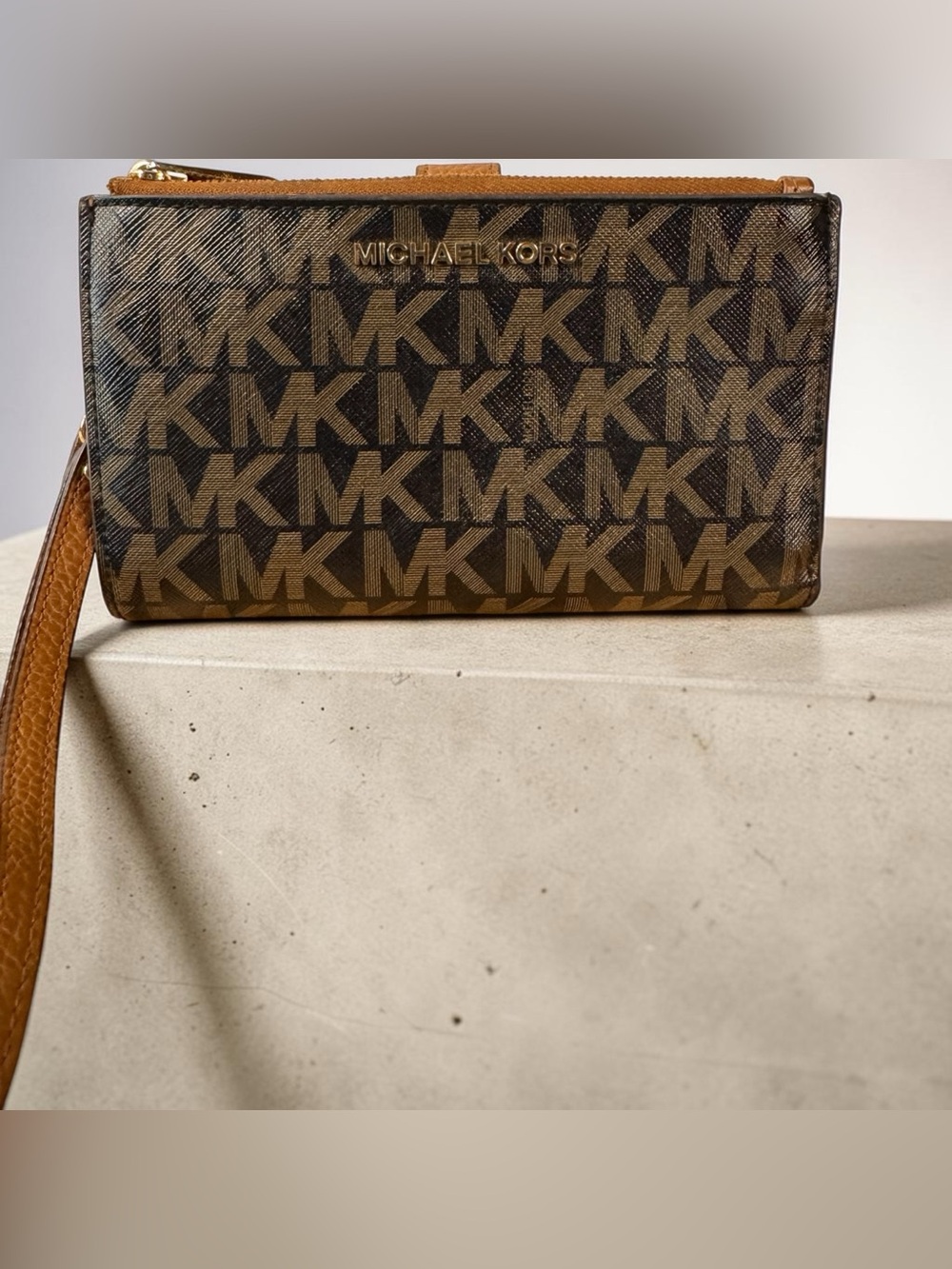 Michael Kors Jet Set Double Zip Wallet Wristlet